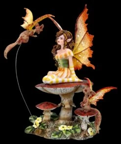 Elfen Figur Mit Drachen - Fluttering Friends