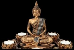 Buddha Figur Als Fünffach Teelichthalter Bronzefarben -Figurenmodell Geschäft 2D FS26334 Buddha Figur als f nffach Teelichthalter bronzefarben 2 1280x1280