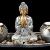 Buddha Figur - 2er Teelichthalter Deko Set -Figurenmodell Geschäft 2D FS26336 Buddha Figur 2er Teelichthalter Set 5 1280x1280