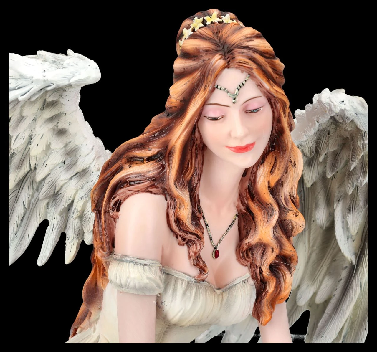 Engelfigur - Schutzengel Calien Mit Rosen 9 Engelfigur - Schutzengel Calien Mit Rosen – Bild 7