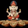 Ganesha Figur Handbemalt Mit Bodhi-Blättern 1 Ganesha Figur Handbemalt Mit Bodhi-Blättern -Figurenmodell Geschäft 2D FS26384 Ganesha Figur handbemalt mit Bodhi Bl ttern 1 1280x1280