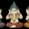 Ganesha Figuren Handbemalt 3er Set - Nichts Böses -Figurenmodell Geschäft 2D FS26385 Ganesha Figur handbemakt 3er Set Nichts B ses 1 1280x1280