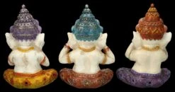Ganesha Figuren Handbemalt 3er Set - Nichts Böses -Figurenmodell Geschäft 2D FS26385 Ganesha Figur handbemakt 3er Set Nichts B ses 4 1280x1280