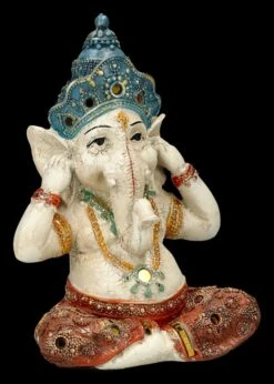 Ganesha Figuren Handbemalt 3er Set - Nichts Böses -Figurenmodell Geschäft 2D FS26385 Ganesha Figur handbemakt 3er Set Nichts B ses 6 1280x1280