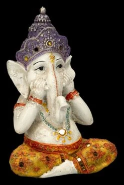 Ganesha Figuren Handbemalt 3er Set - Nichts Böses -Figurenmodell Geschäft 2D FS26385 Ganesha Figur handbemakt 3er Set Nichts B ses 7 1280x1280