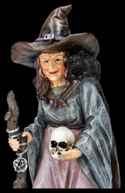 Hexen Figur Mit Katze Und Schädel -Figurenmodell Geschäft 2D FS26548 Hexennfigur mit Katze und Sch del 2 1280x1280