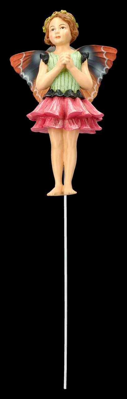 Elfen Figur Zum Stecken - Zinnien Fee 5 Elfen Figur Zum Stecken - Zinnien Fee – Bild 3