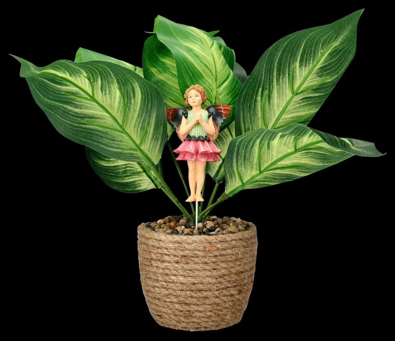 Elfen Figur Zum Stecken - Zinnien Fee 4 Elfen Figur Zum Stecken - Zinnien Fee – Bild 2