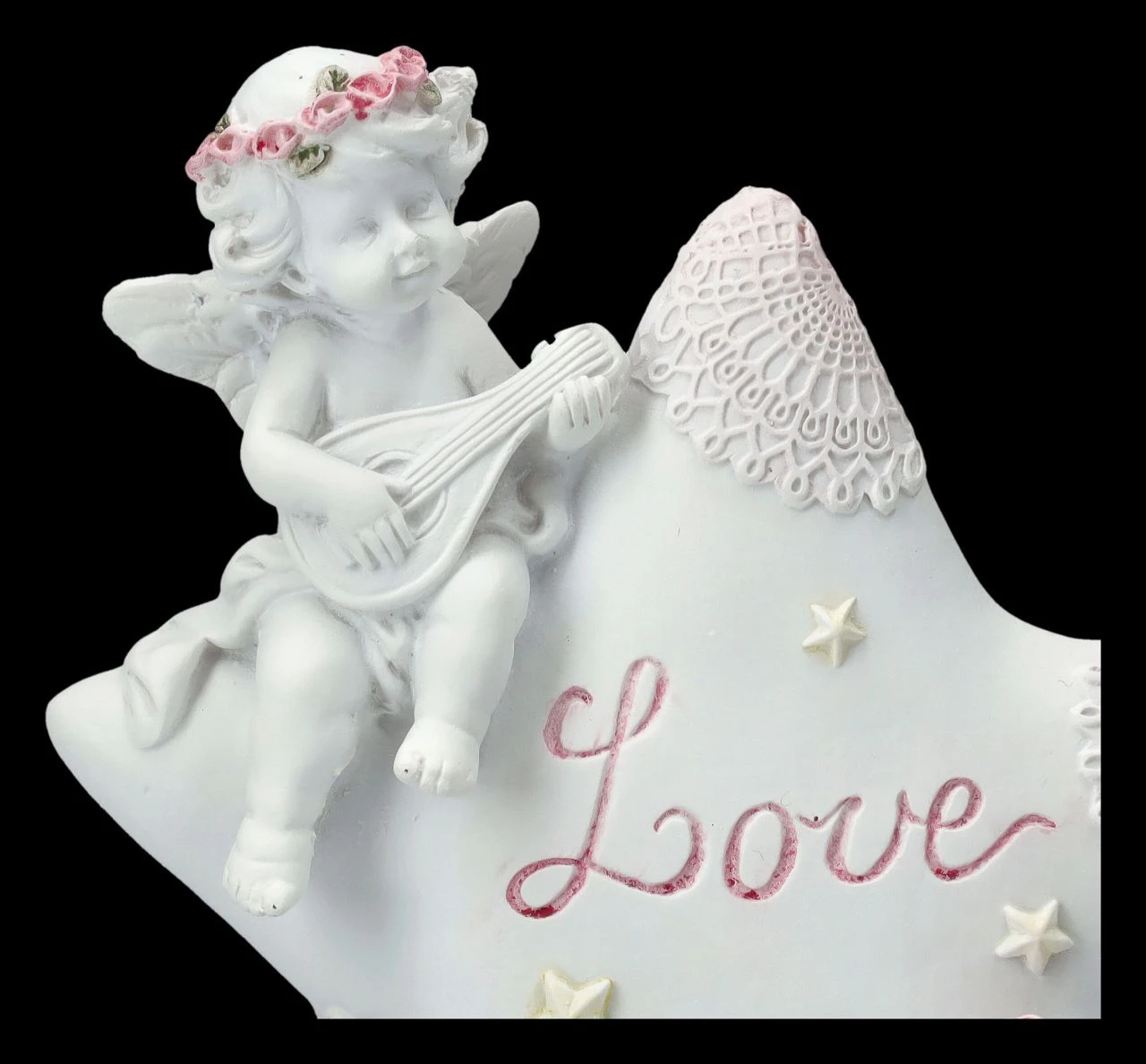 Engel Figur - Putten Mit Stern "Love" 9 Engel Figur - Putten Mit Stern "Love" – Bild 7
