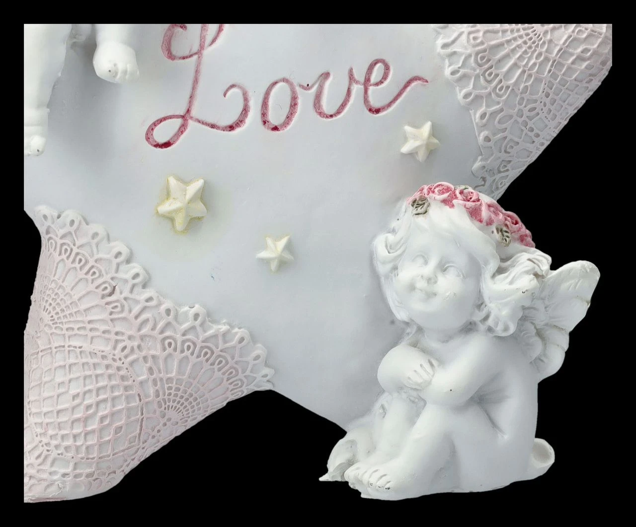 Engel Figur - Putten Mit Stern "Love" 10 Engel Figur - Putten Mit Stern "Love" – Bild 8