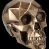 Totenkopf Figur Mit Polygonen Bronziert -Figurenmodell Geschäft 2D FS26683 Totenkopf Figur bronziert mit Polygonen 5 1280x1280