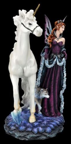 Elfenfigur - Maela Mit Einhorn Und Wolf -Figurenmodell Geschäft 2D FS26705 Elfenfigur Maela mit Einhorn und wolf 4 1280x1280
