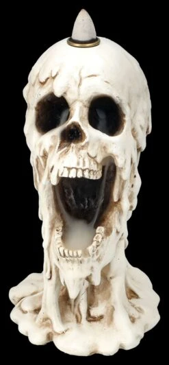 Rückfluss-Räucherhalter - Schmelzender Totenkopf -Figurenmodell Geschäft 2D FS26741 Ruckfluss Raucherhalter Schmelzender Totenkopf 16 1280x1280