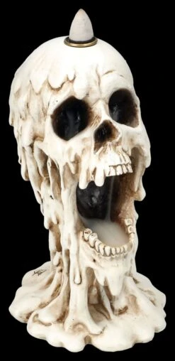 Rückfluss-Räucherhalter - Schmelzender Totenkopf -Figurenmodell Geschäft 2D FS26741 Ruckfluss Raucherhalter Schmelzender Totenkopf 17 1280x1280