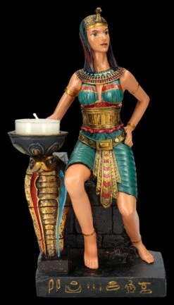 Teelichthalter - Ägyptische Priesterin Mit Kobra -Figurenmodell Geschäft 2D FS26745 Teelichhalter Agyptische Priesterin mit Kobra 1 1280x1280