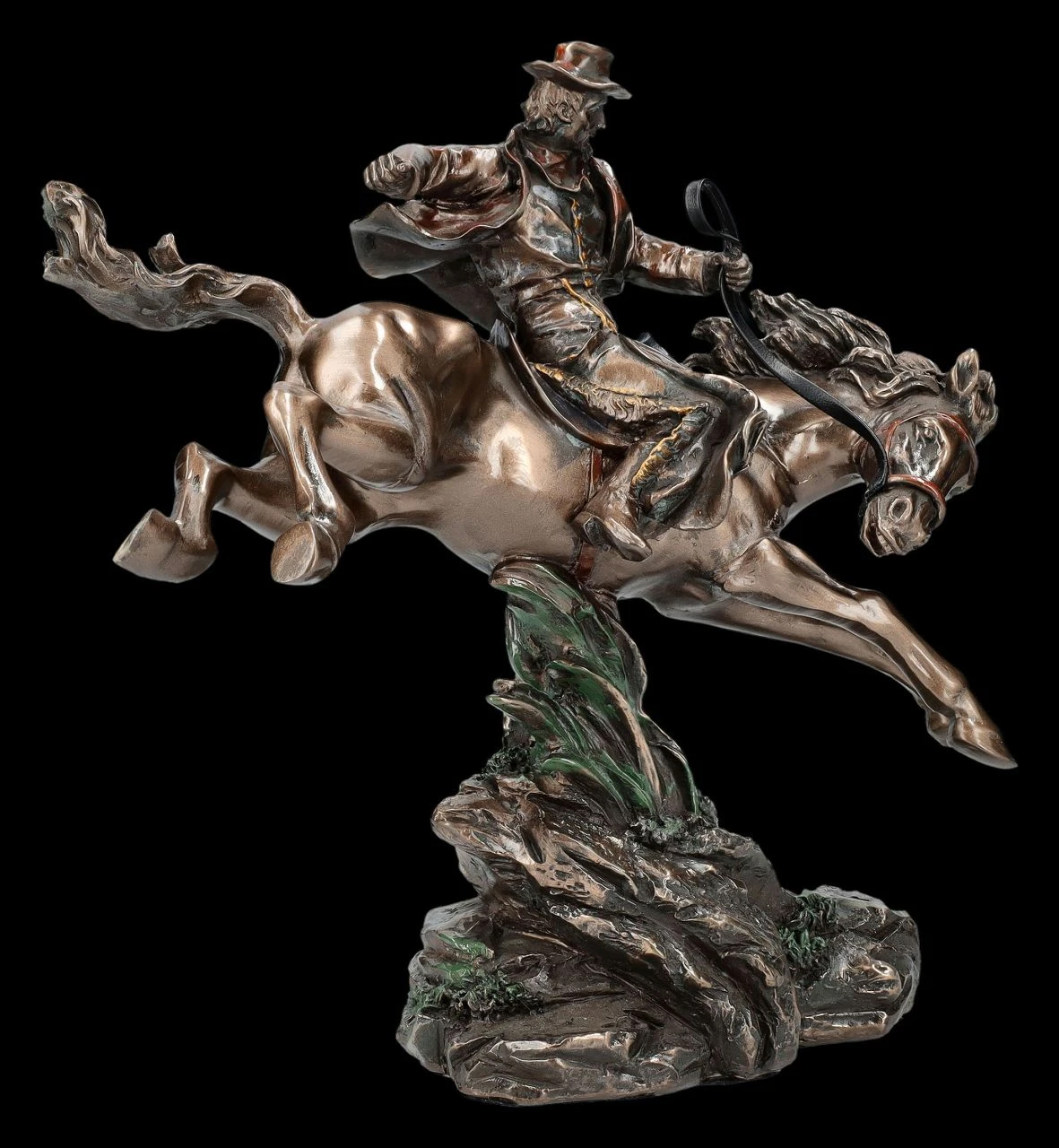 Cowboy Figur Auf Durchgehendem Pferd 4 Cowboy Figur Auf Durchgehendem Pferd – Bild 2