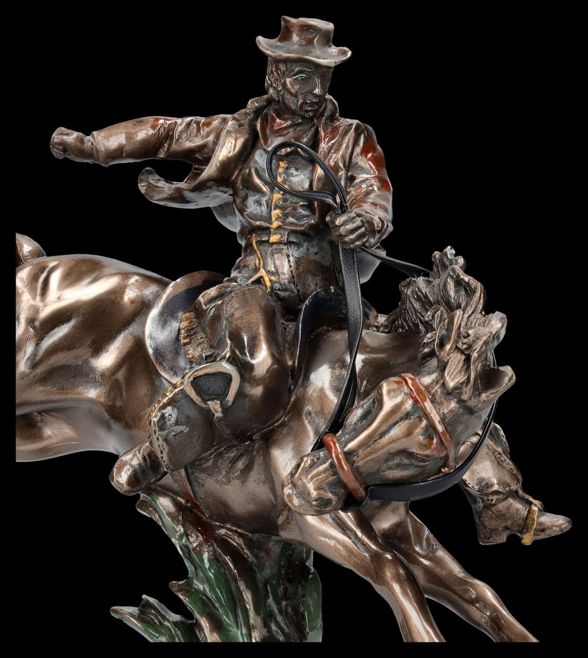 Cowboy Figur Auf Durchgehendem Pferd 9 Cowboy Figur Auf Durchgehendem Pferd – Bild 7