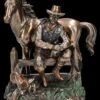 Cowboy Figur Mit Pferd Bei Der Rast -Figurenmodell Geschäft 2D FS26784 Cowboy Figur mitPferd bei der Rast 2 1280x1280