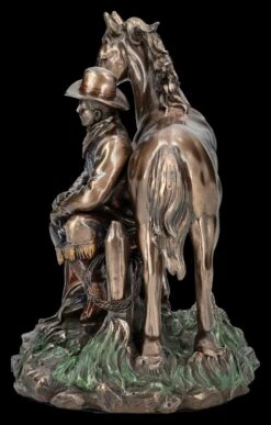 Cowboy Figur Mit Pferd Bei Der Rast -Figurenmodell Geschäft 2D FS26784 Cowboy Figur mitPferd bei der Rast 3 1280x1280