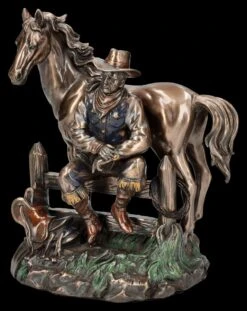 Cowboy Figur Mit Pferd Bei Der Rast -Figurenmodell Geschäft 2D FS26784 Cowboy Figur mitPferd bei der Rast 7 1280x1280