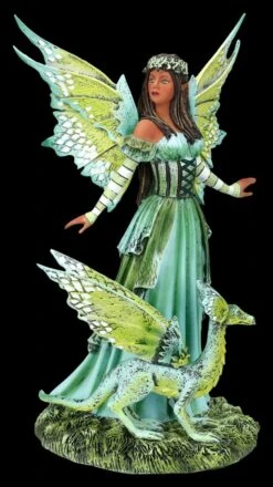 Elfen Figur Mit Drache - Jewel Of The Forest By Amy Brown