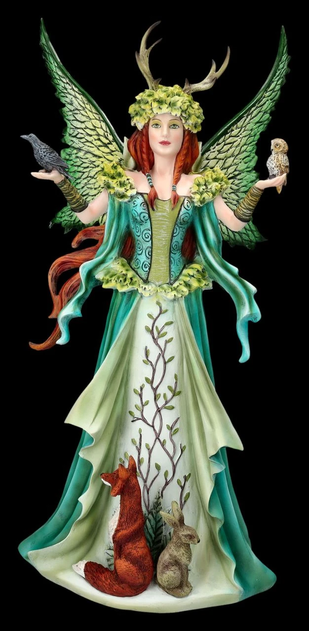 Elfen Figur Mit Tieren - Caretaker By Amy Brown 3 Elfen Figur Mit Tieren - Caretaker By Amy Brown