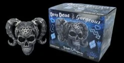 NEMESIS NOW Totenkopf Figur - Drop Dead Gorgeous - Solve And Coagula -Figurenmodell Geschäft 2D FS26805 Totenkopf Figur Drop Dead Gorgeous Solve and Coagula 7 1280x1280