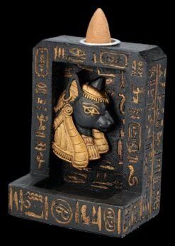 Rückfluss-Räucherhalter - Bastet Hieroglyphen -Figurenmodell Geschäft 2D FS26824 RuckflussRaucherhalter Bastet Hieroglyphen 6 1280x1280