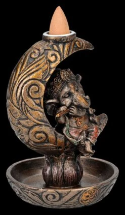 Rückfluss-Räucherhalter - Ganesha Mond -Figurenmodell Geschäft 2D FS26827 Ruckfluss Raucherhalter Ganesha Mond 10 1280x1280