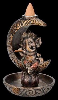 Rückfluss-Räucherhalter - Ganesha Mond -Figurenmodell Geschäft 2D FS26827 Ruckfluss Raucherhalter Ganesha Mond 11 1280x1280