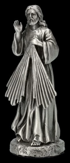 Heiligenfigur Zinn - Jesus Göttliche Barmherzigkeit -Figurenmodell Geschäft 2D FS26866 Heiligenfigur Zinn Jesus Gottliche Barmherzigkeit 6 1280x1280