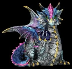 Drachen Figur Blau - Orb Hoard