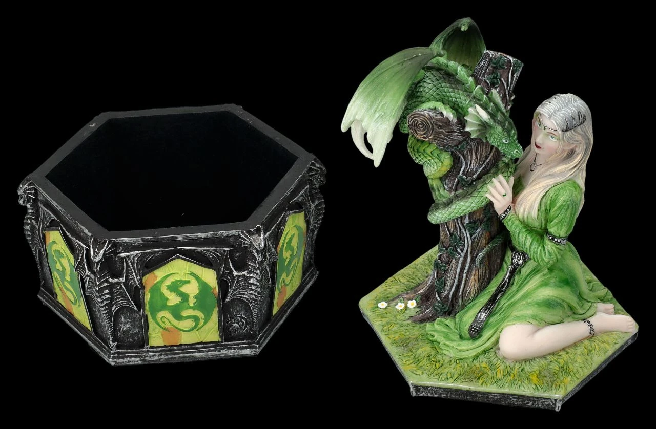 Schatulle Anne Stokes - Dragon Friendship Sommer 4 Schatulle Anne Stokes - Dragon Friendship Sommer – Bild 2