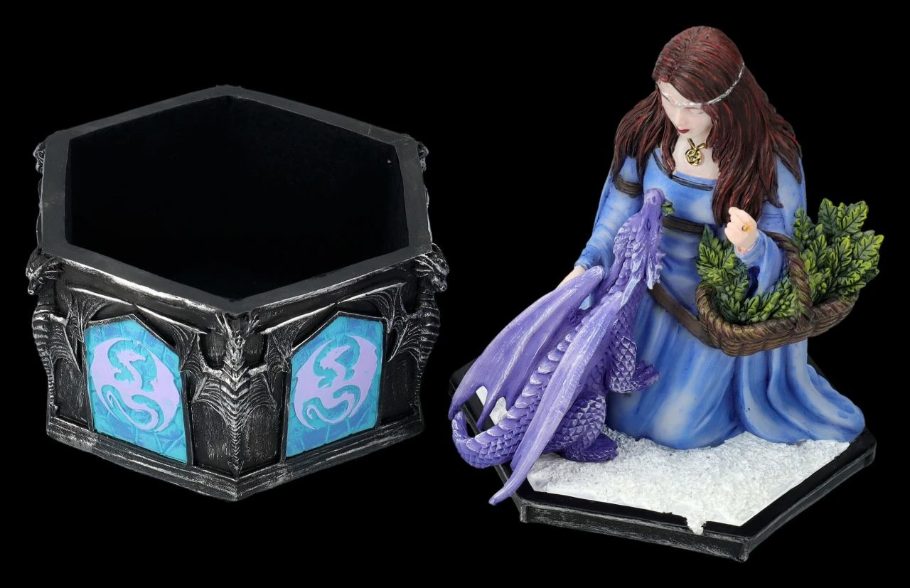 Schatulle Anne Stokes - Dragon Friendship Winter 4 Schatulle Anne Stokes - Dragon Friendship Winter – Bild 2