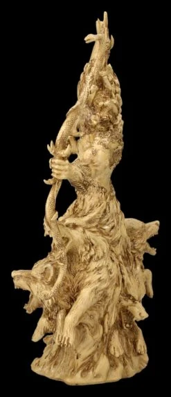 Cernunnos Figur Beige - Keltischer Gott Mit Wölfen -Figurenmodell Geschäft 2D FS26918 Cernunnos Figur beige Keltischer Gott mit Wolfwn 2 1280x1280