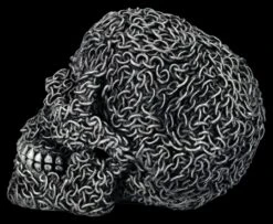 Totenkopf Figur - Silberne Ketten -Figurenmodell Geschäft 2D FS26932 Totenkopf Figur Silberne Ketten 2 1280x1280