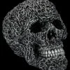 Totenkopf Figur - Silberne Ketten 1 Totenkopf Figur - Silberne Ketten -Figurenmodell Geschäft 2D FS26932 Totenkopf Figur Silberne Ketten 5 1280x1280