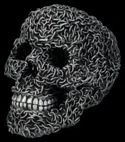 Totenkopf Figur - Silberne Ketten -Figurenmodell Geschäft 2D FS26932 Totenkopf Figur Silberne Ketten 6 1280x1280