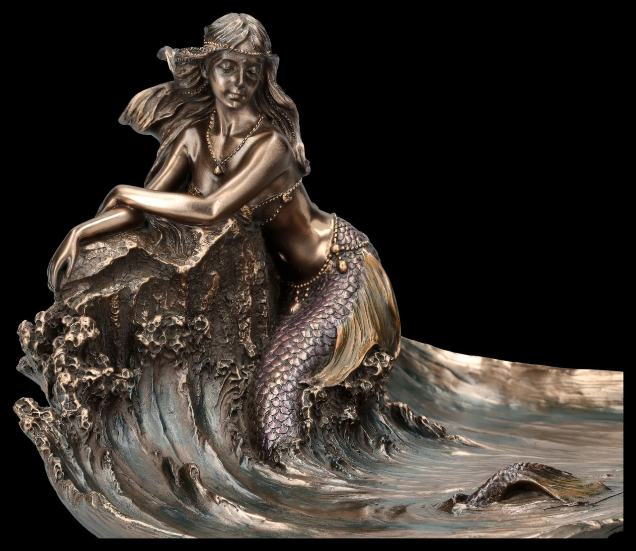 Schale - Meerjungfrau Lehnt An Fels 9 Schale - Meerjungfrau Lehnt An Fels – Bild 7