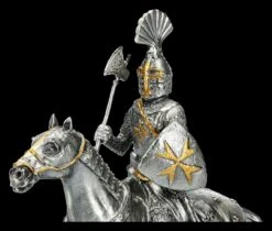 Zinn Ritter Figur Mit Pferd - Malteser -Figurenmodell Geschäft 2D KS5297 Zinn Ritter Figur mit Pferd Malteser 2 1280x1280