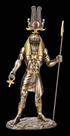 Sobek Figur - Ägyptischer Krokodilgott - Bronziert -Figurenmodell Geschäft 2D KS5747 Sobek Figur Aegyptischer Krokodilgott bronziert 1 1280x1280