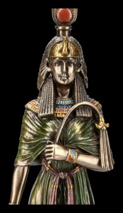 Nofretete Figur Mit Bastet Und Ankh -Figurenmodell Geschäft 2D KS6422 Kleopatra Figur mit Bastet und Ankh 3 1280x1280
