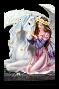 Elfen Figur - Prinzessin Amalia Mit Pegasus -Figurenmodell Geschäft 2D KS6958 Elfen Figur Prinzessin Amalia mit Pegasus 2 1280x1280