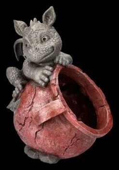 Garten Figur - Drache Auf Blumentopf Links -Figurenmodell Geschäft 2D ML7679 Ersatzbilder 6 1280x1280