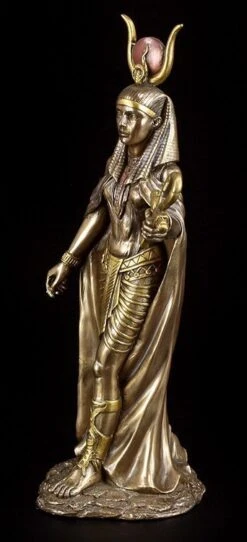 Hathor Figur - Ägyptische Göttin - Bronziert -Figurenmodell Geschäft 5745 2 figur hathor 2 1280x1280