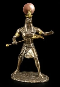 Ra Figur - Ägyptischer Sonnengott - Bronziert -Figurenmodell Geschäft 5749 1 ra figur 1 1280x1280