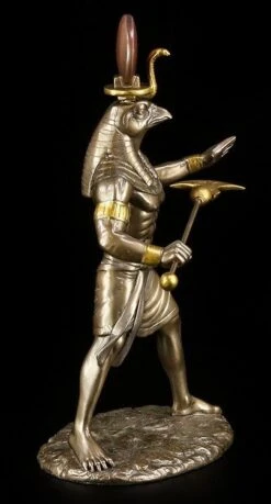 Ra Figur - Ägyptischer Sonnengott - Bronziert -Figurenmodell Geschäft 5749 8 ra figur 8 1280x1280