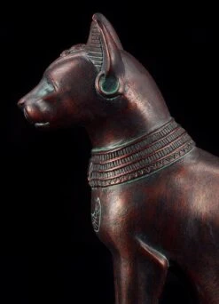 Bastet Figur Klein - Kupferoptik -Figurenmodell Geschäft 6068 9 figur bastet 9 1280x1280