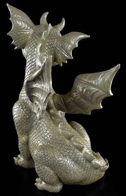 Gartenfigur - Drache Sitzend 5 Gartenfigur - Drache Sitzend – Bild 3