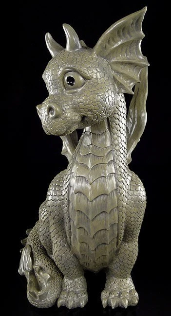 Gartenfigur - Drache Sitzend 7 Gartenfigur - Drache Sitzend – Bild 5